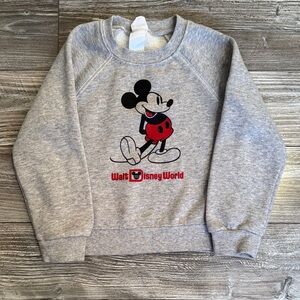 Walt Disney World Toddler Gray and Red Mickey Mouse Sweatshirt
